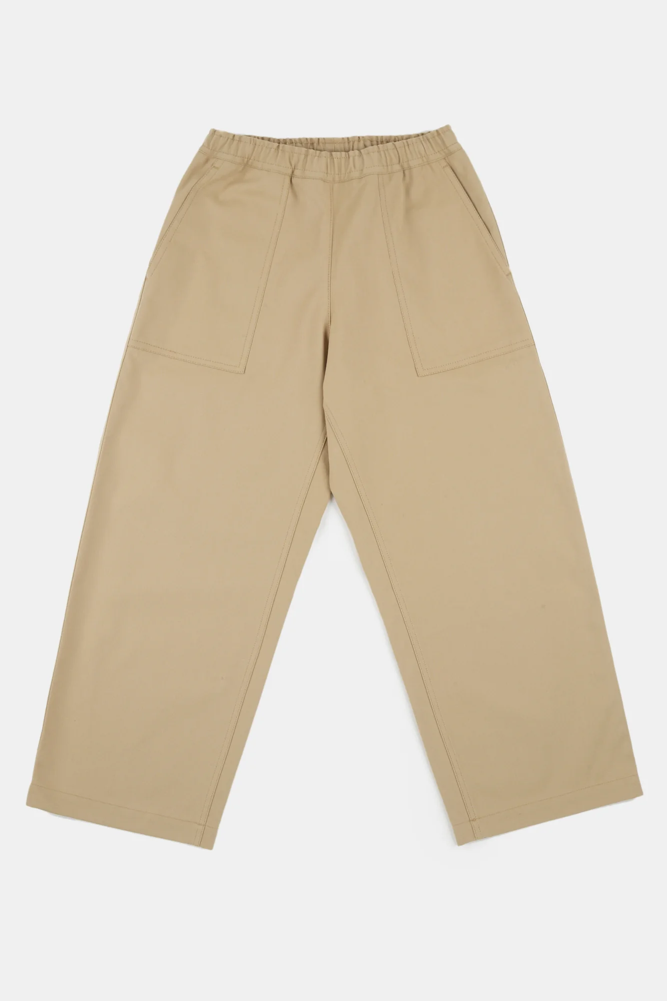 Camerawoman Drawstring Tapered Cotton Canvas Trousers - Putty - Image 9
