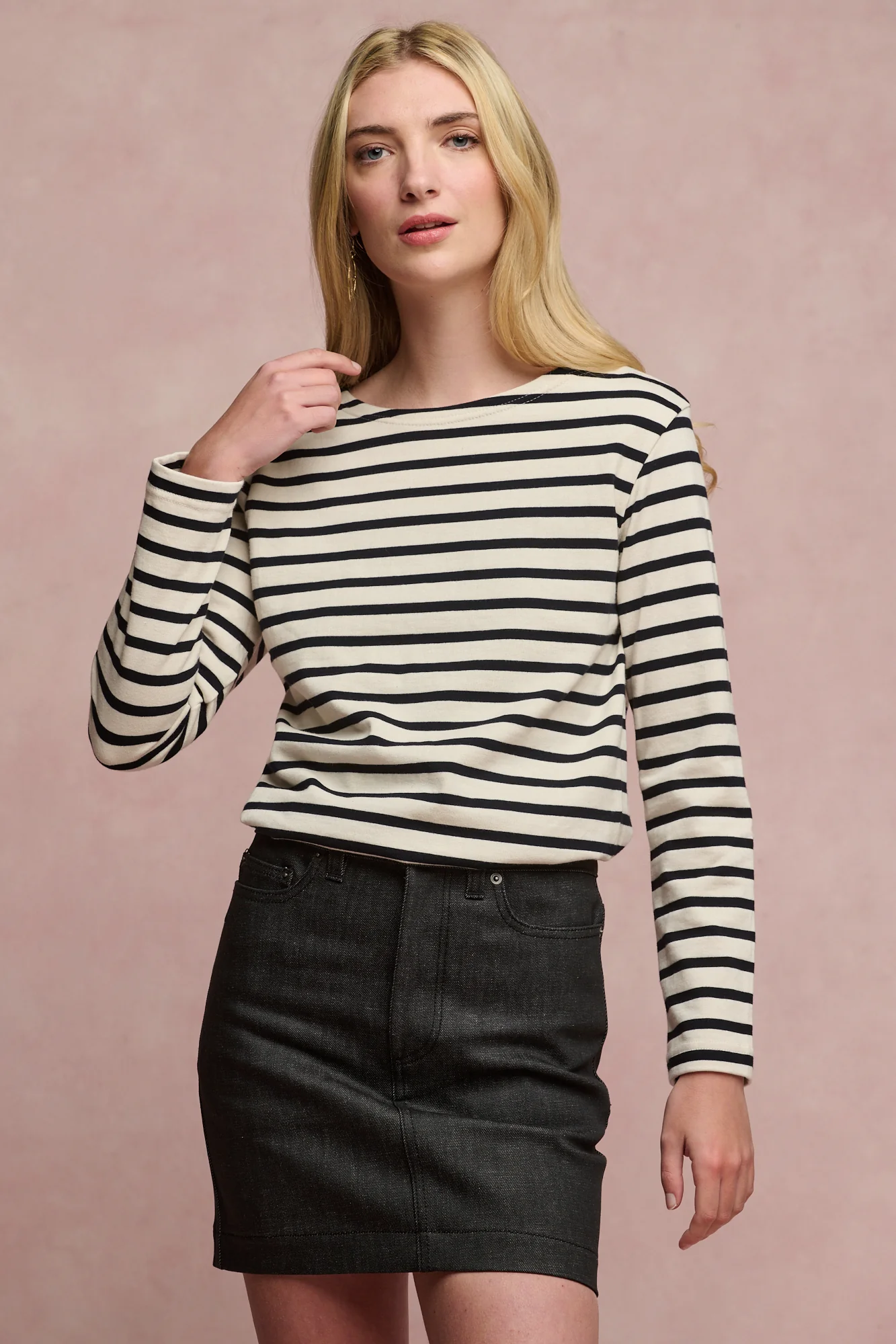 Women's Charlie Denim Mini Skirt - Black - Image 3