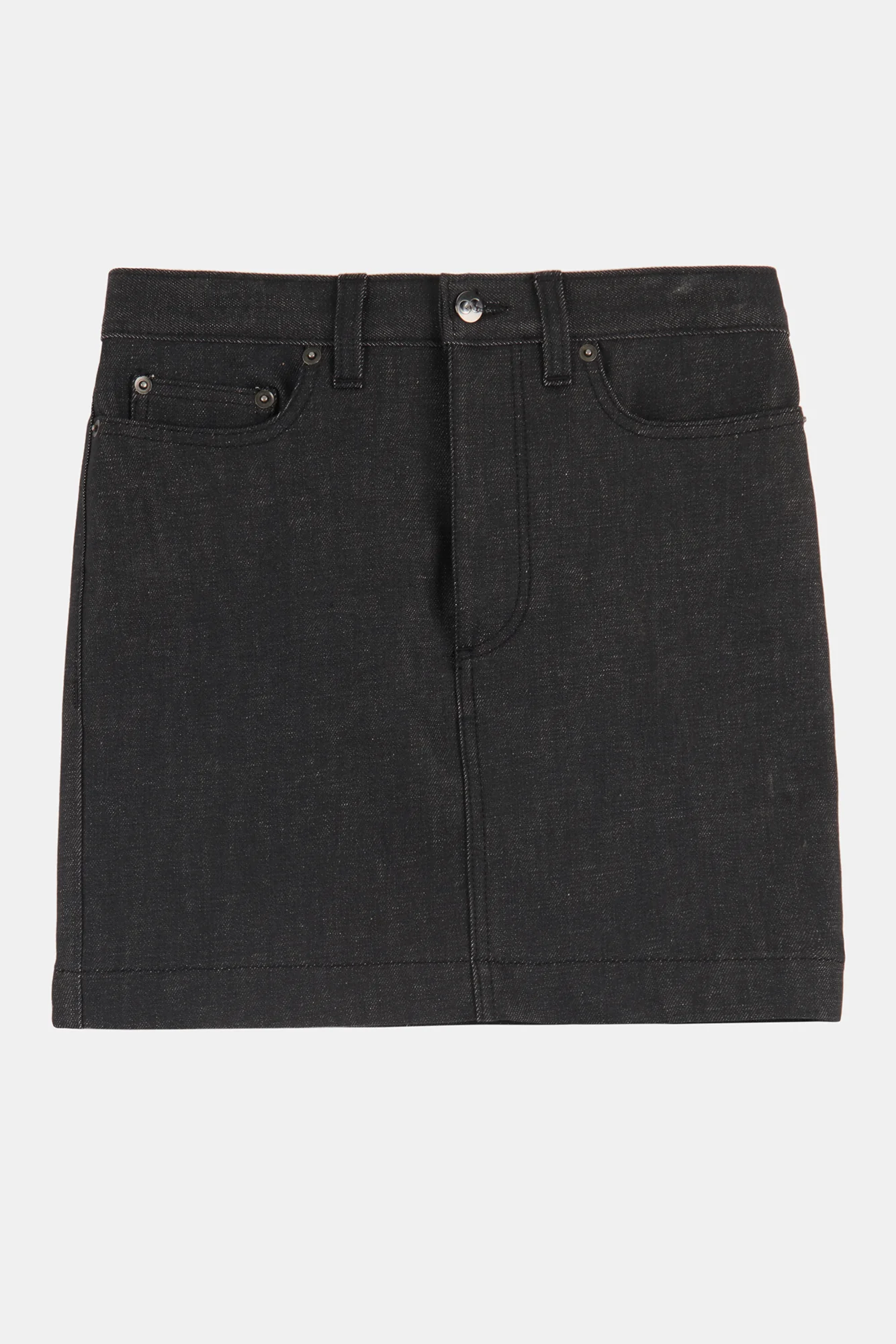 Women's Charlie Denim Mini Skirt - Black - Image 5