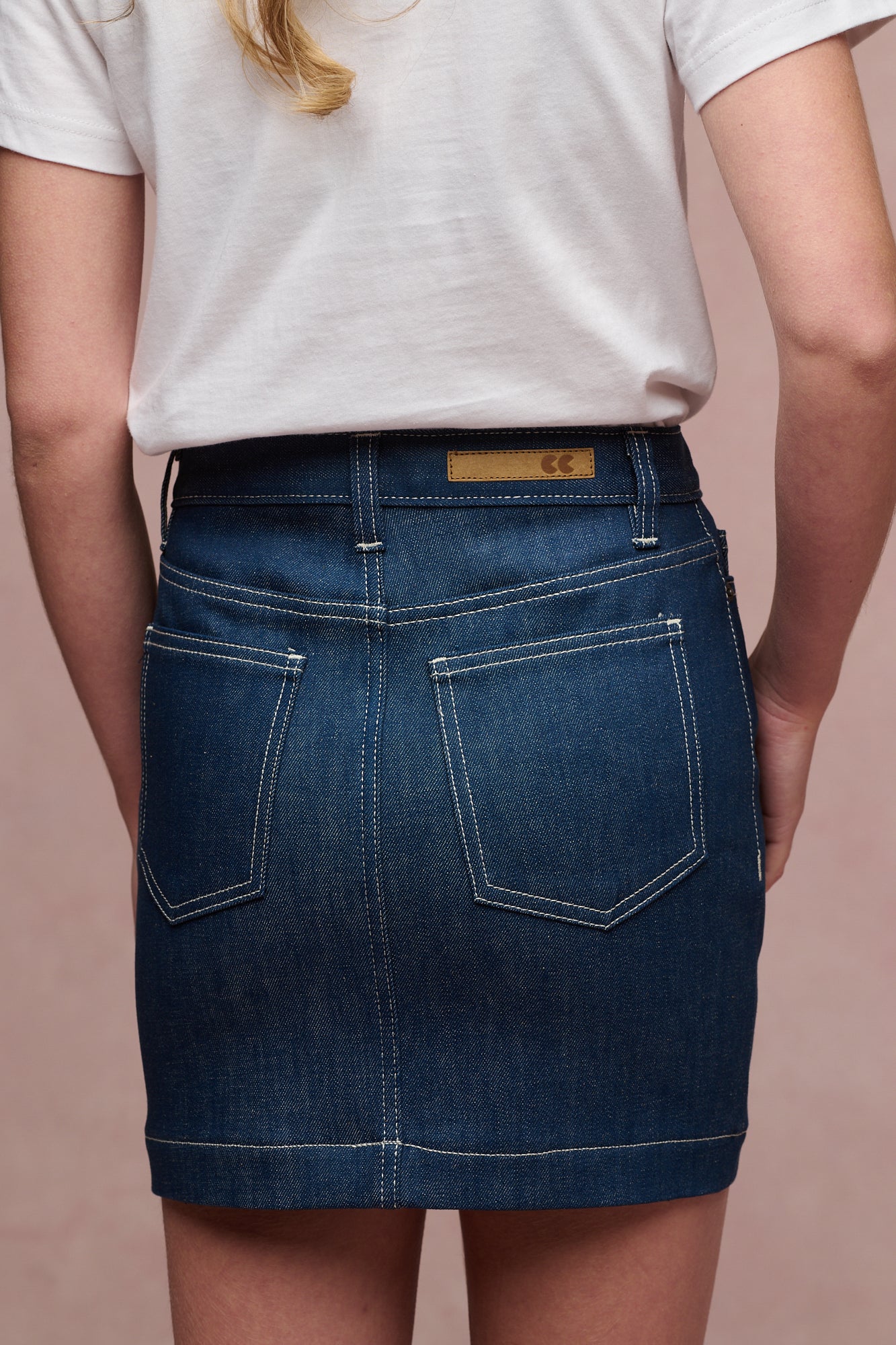Women's Charlie Denim Mini Skirt - Blue - Image 4