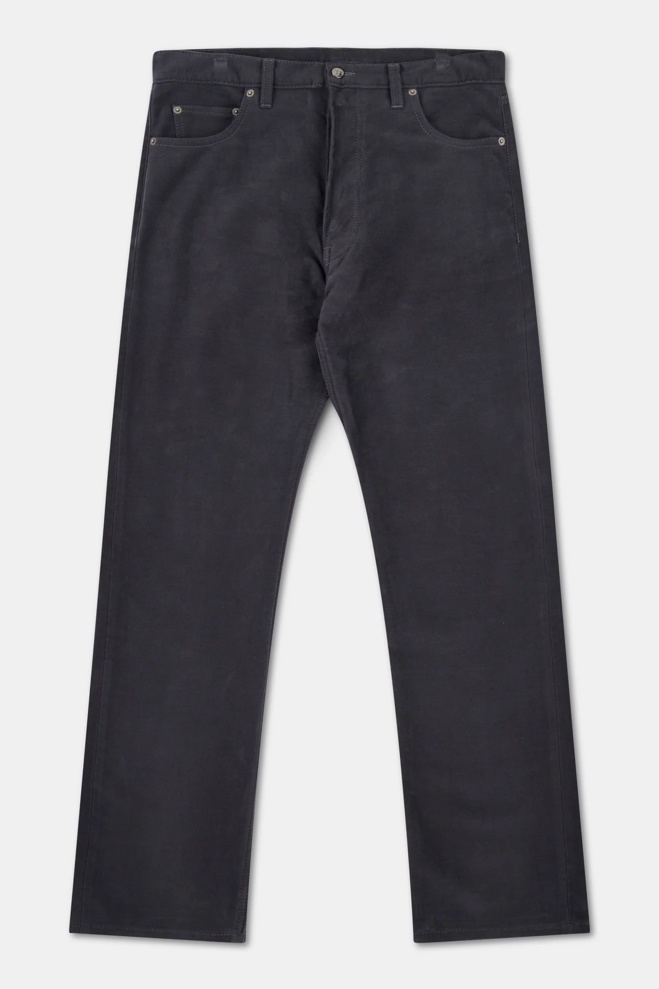 Mens Arran Loose Fit Moleskin Jean - Slate - Image 6