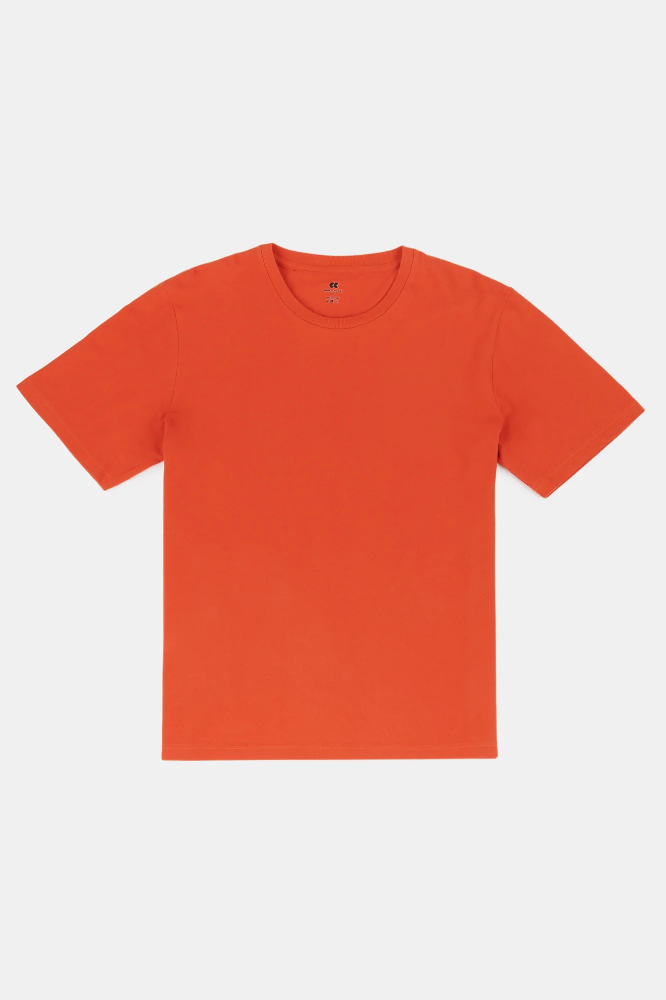 Men's Breathable TShirt Plastic Free Plain Red - Image 3