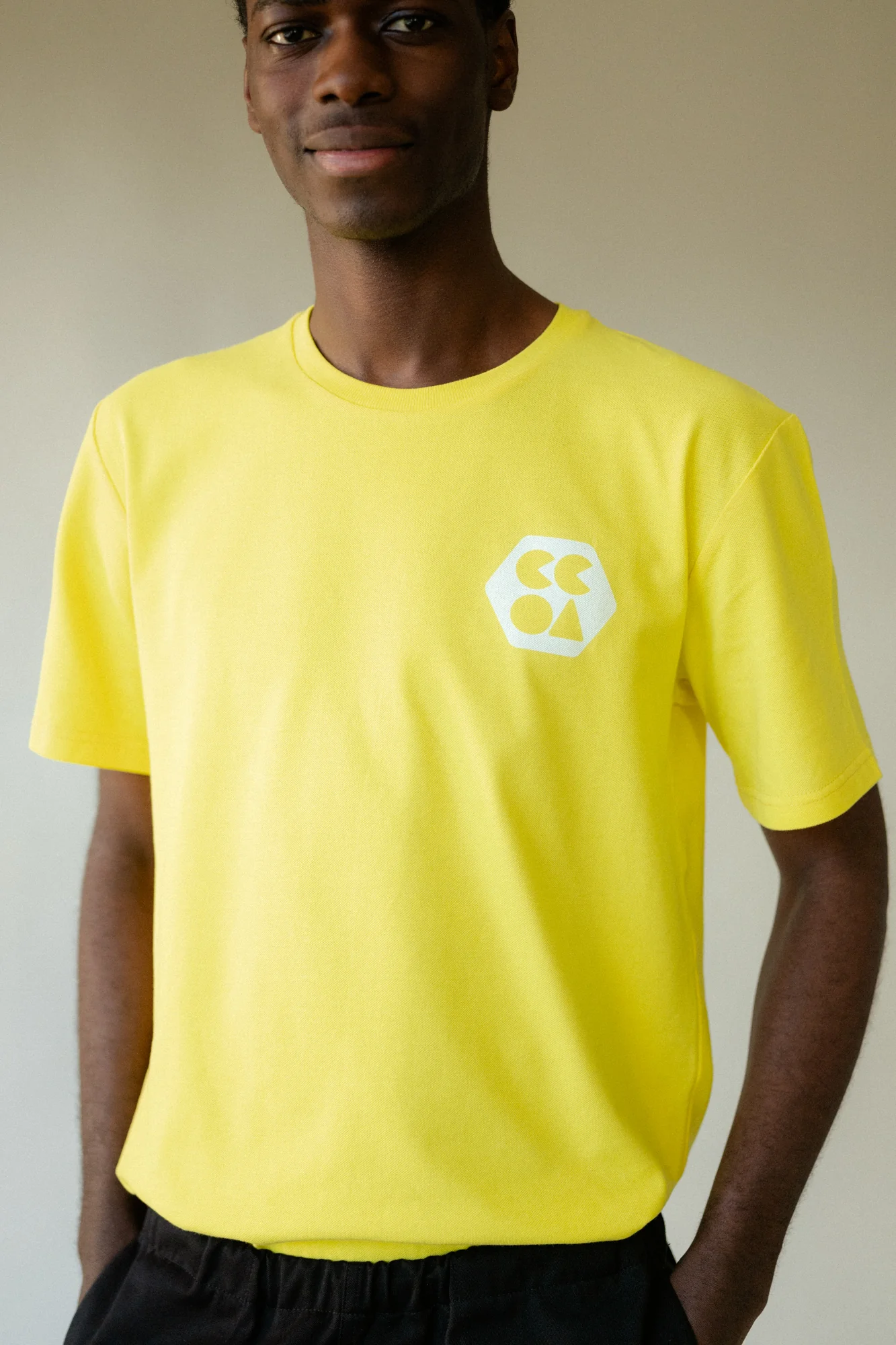 Men's Breathable T Shirt Plastic Free - Canary Yellow - Image 2