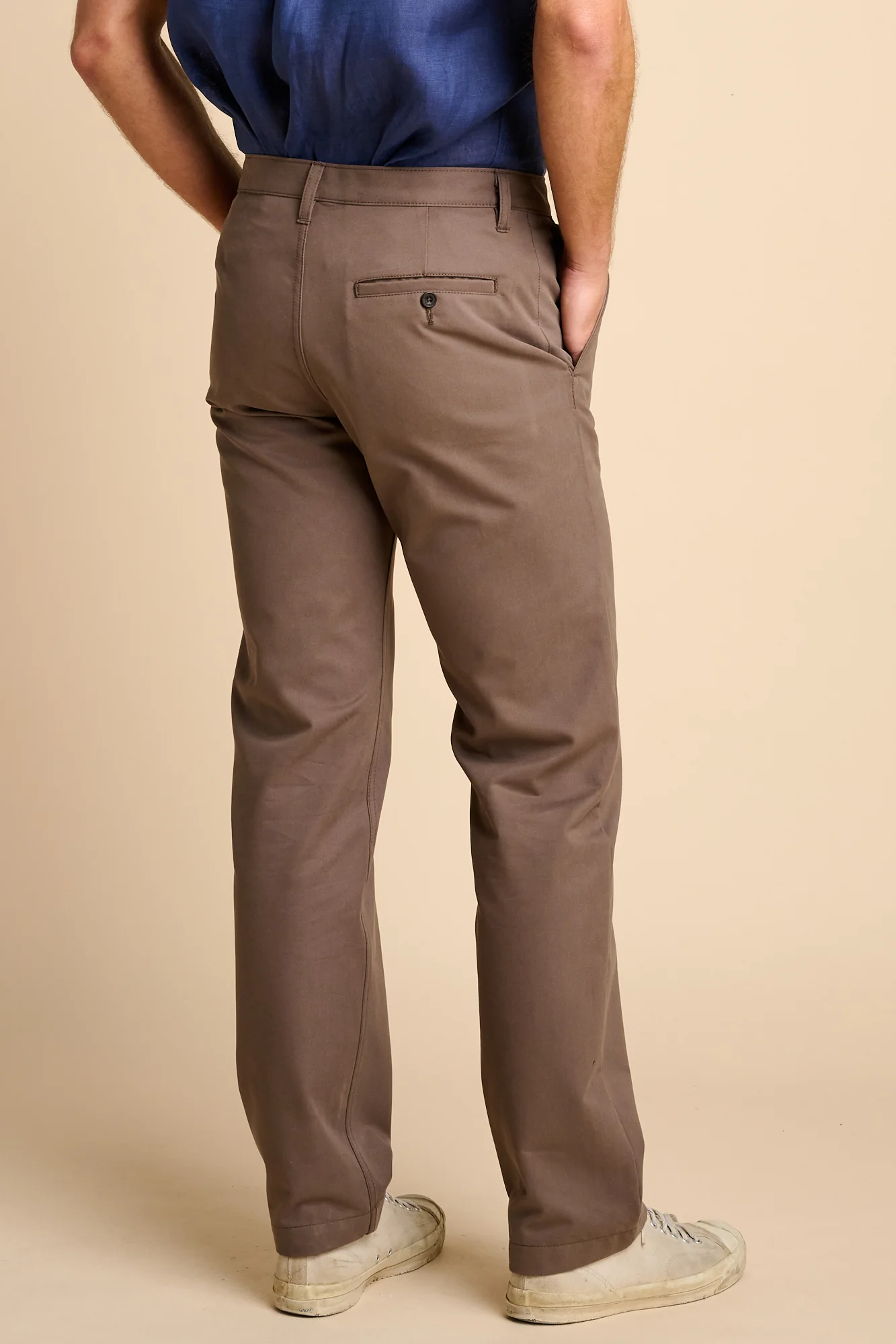 Men's Heavyweight Slim Chino - Brown - Image 2