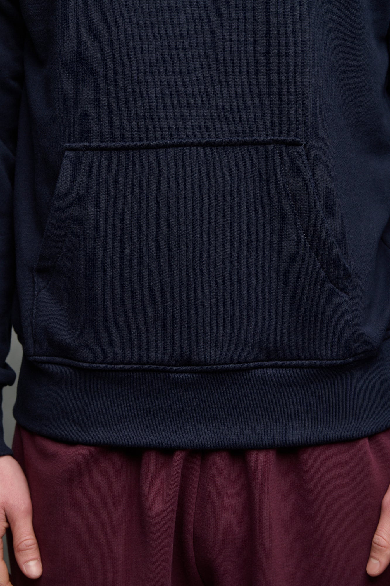 Men's Hooded Sweatshirt - Navy - Image 3