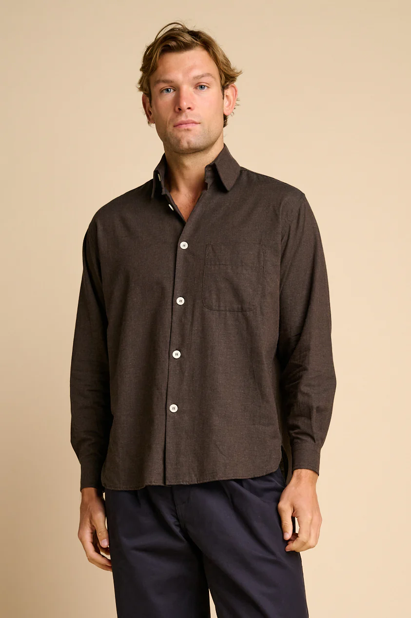 Mens Jerome Shirt - Brown