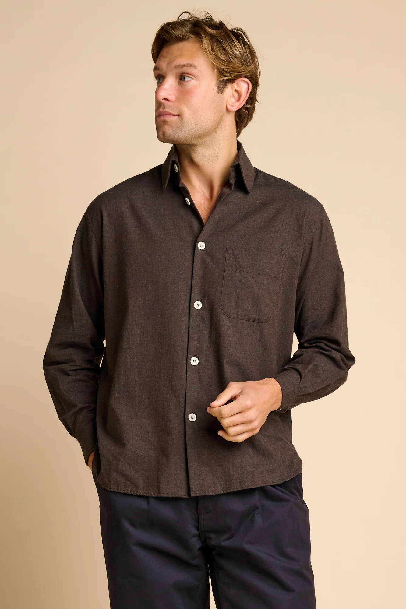 Mens Jerome Shirt - Brown - Image 3