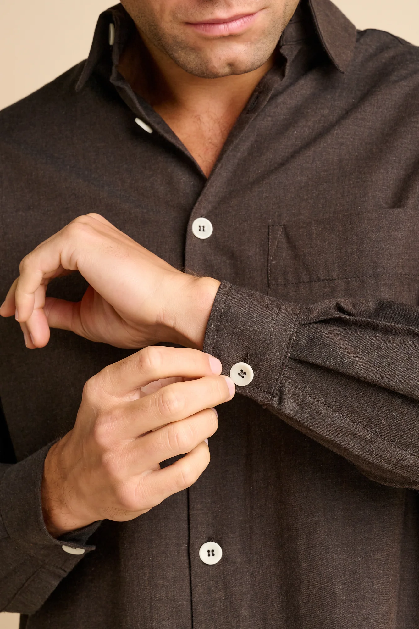 Mens Jerome Shirt - Brown - Image 4