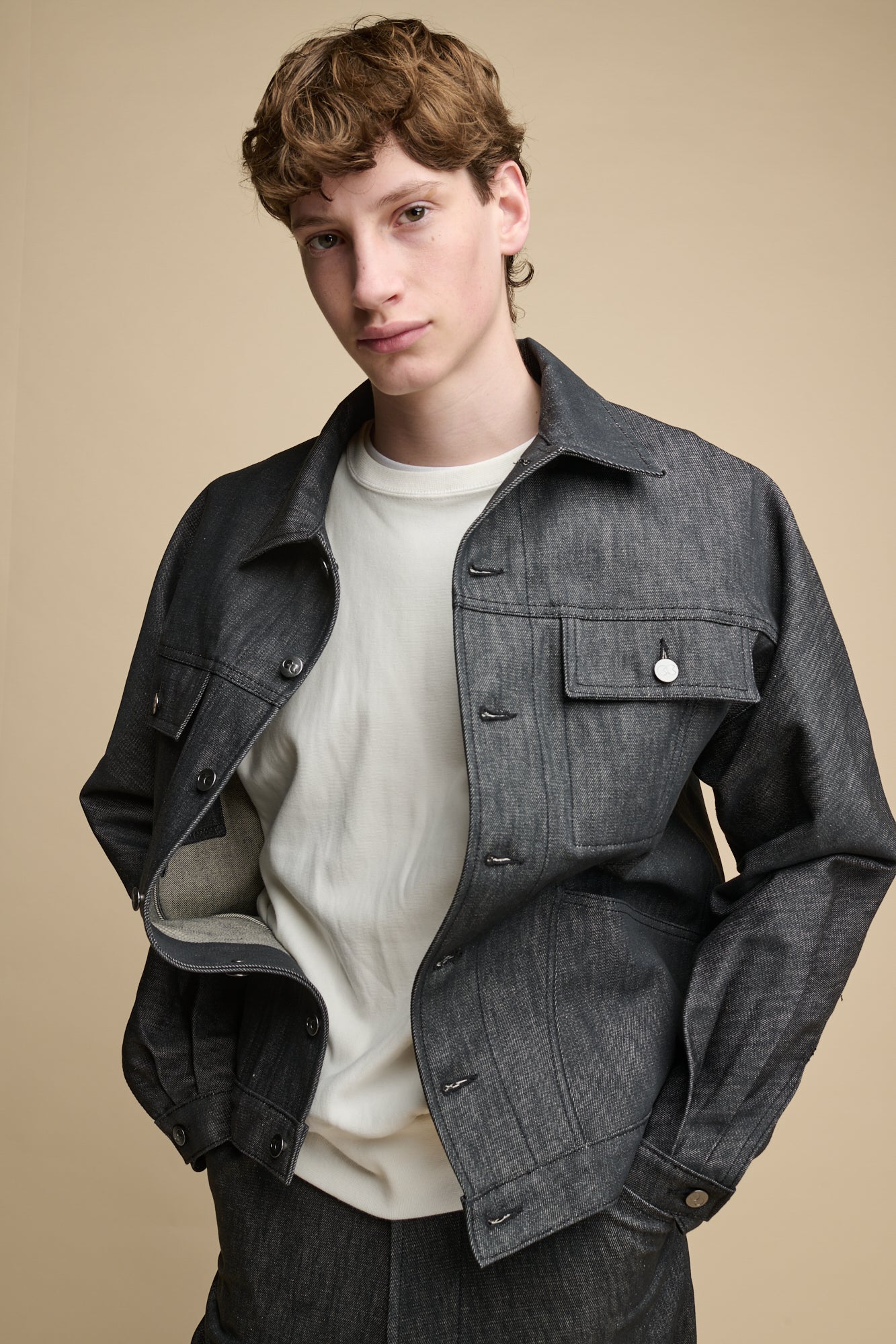 Men's Joe Denim Jacket - Black - Image 4
