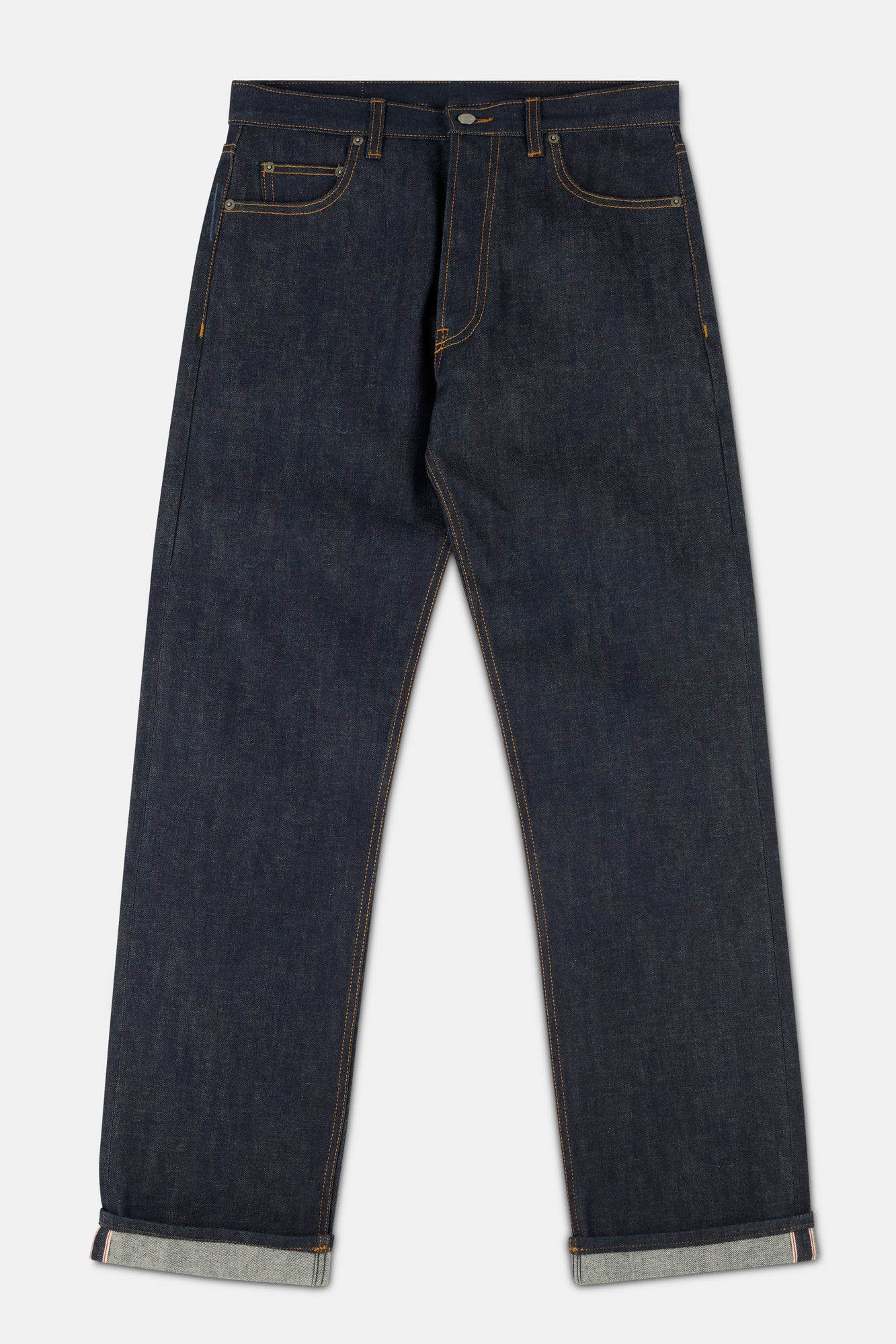 Men's Selvedge Loose Fit Button Fly Arran Jean-Ind - Image 5