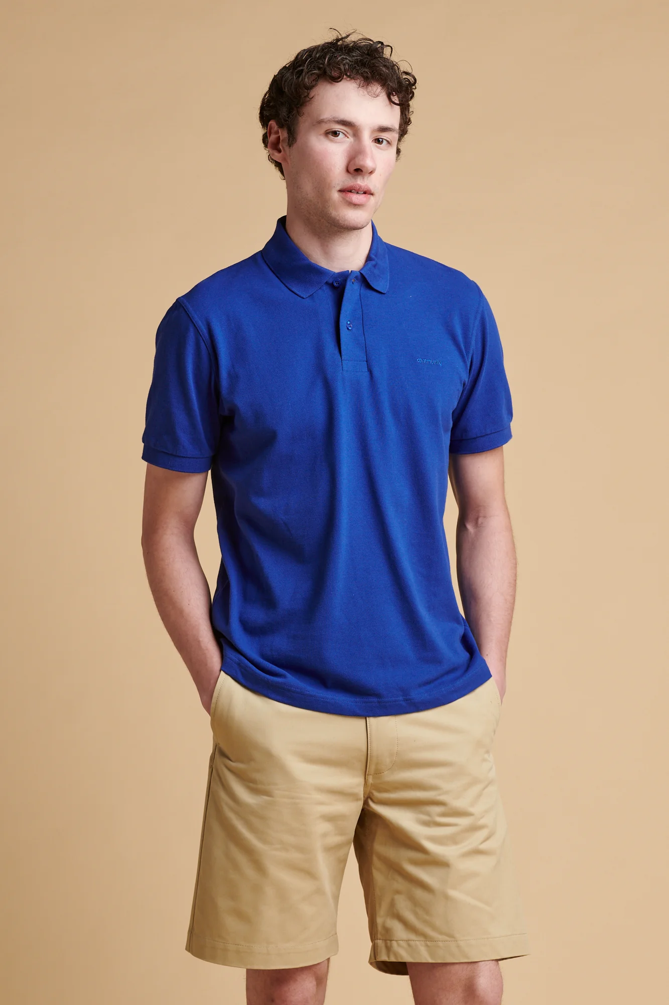 Men's Short Sleeve Polo Shirt - Royal Blue