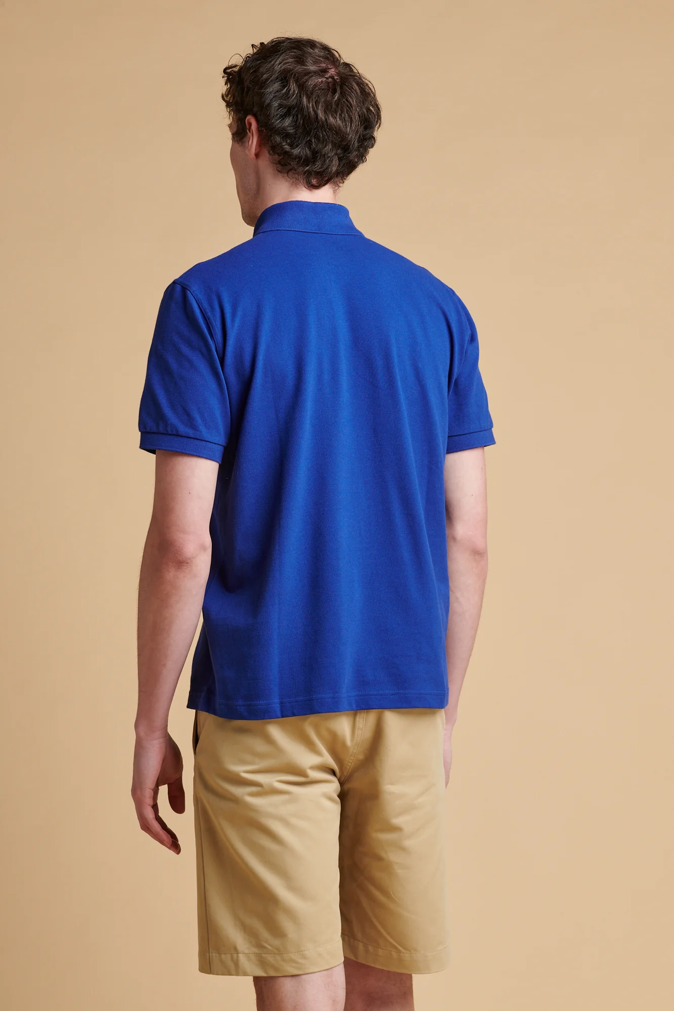 Men's Short Sleeve Polo Shirt - Royal Blue - Image 2
