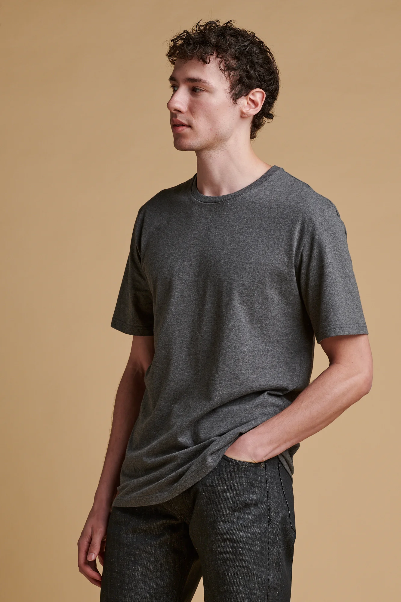 Men's Short Sleeve T Shirt - Charcoal - Image 3