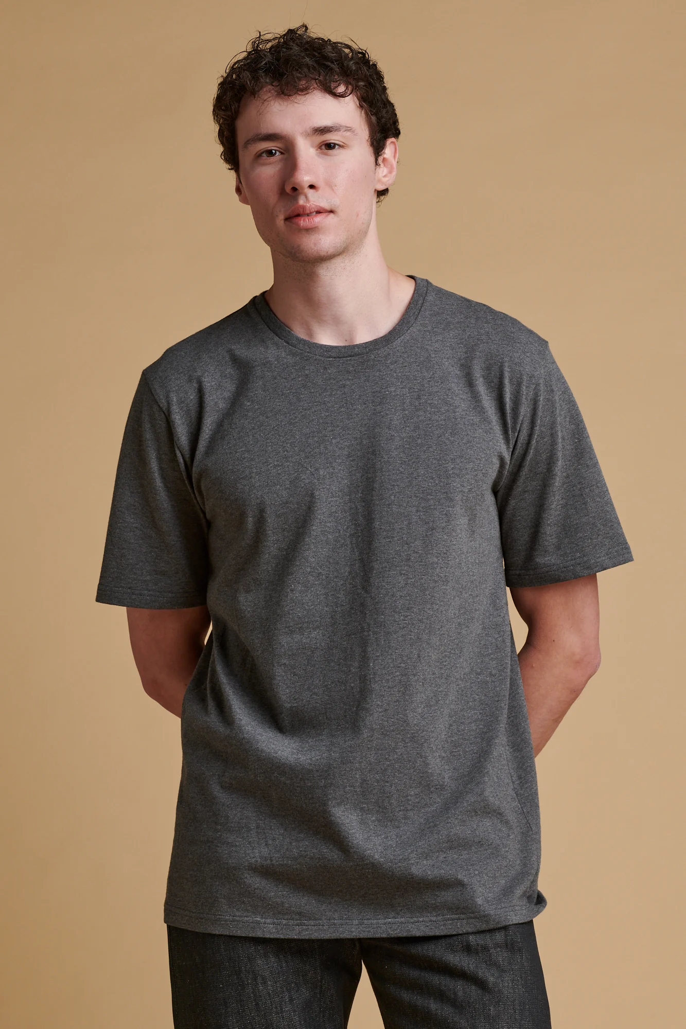 Men's Short Sleeve T Shirt - Charcoal - Image 4