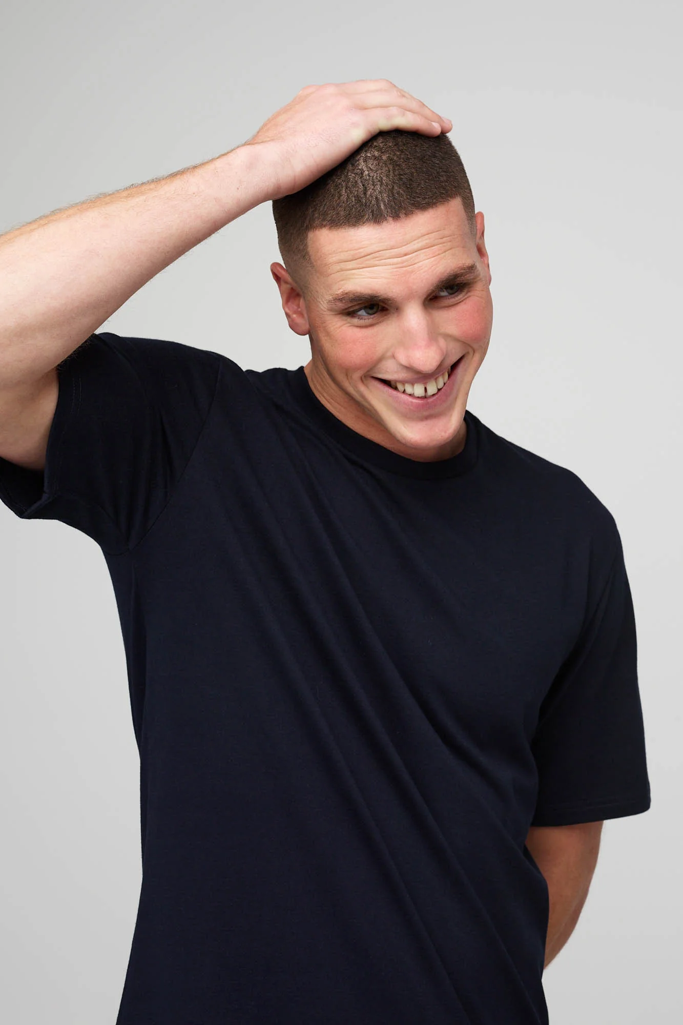Men's Short Sleeve T Shirt Navy - Image 6