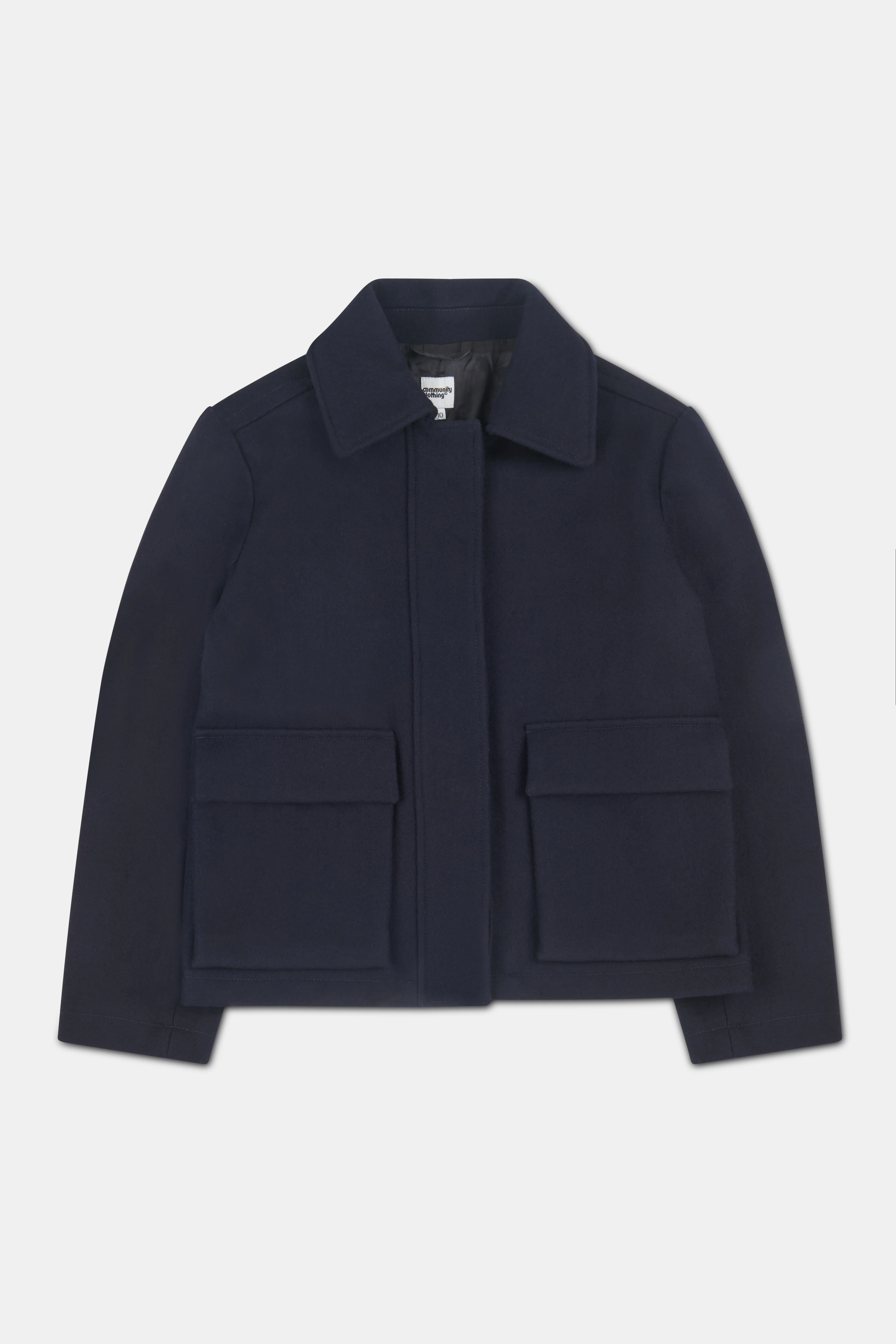 Nancy Short Wool Coat - Navy - Image 2