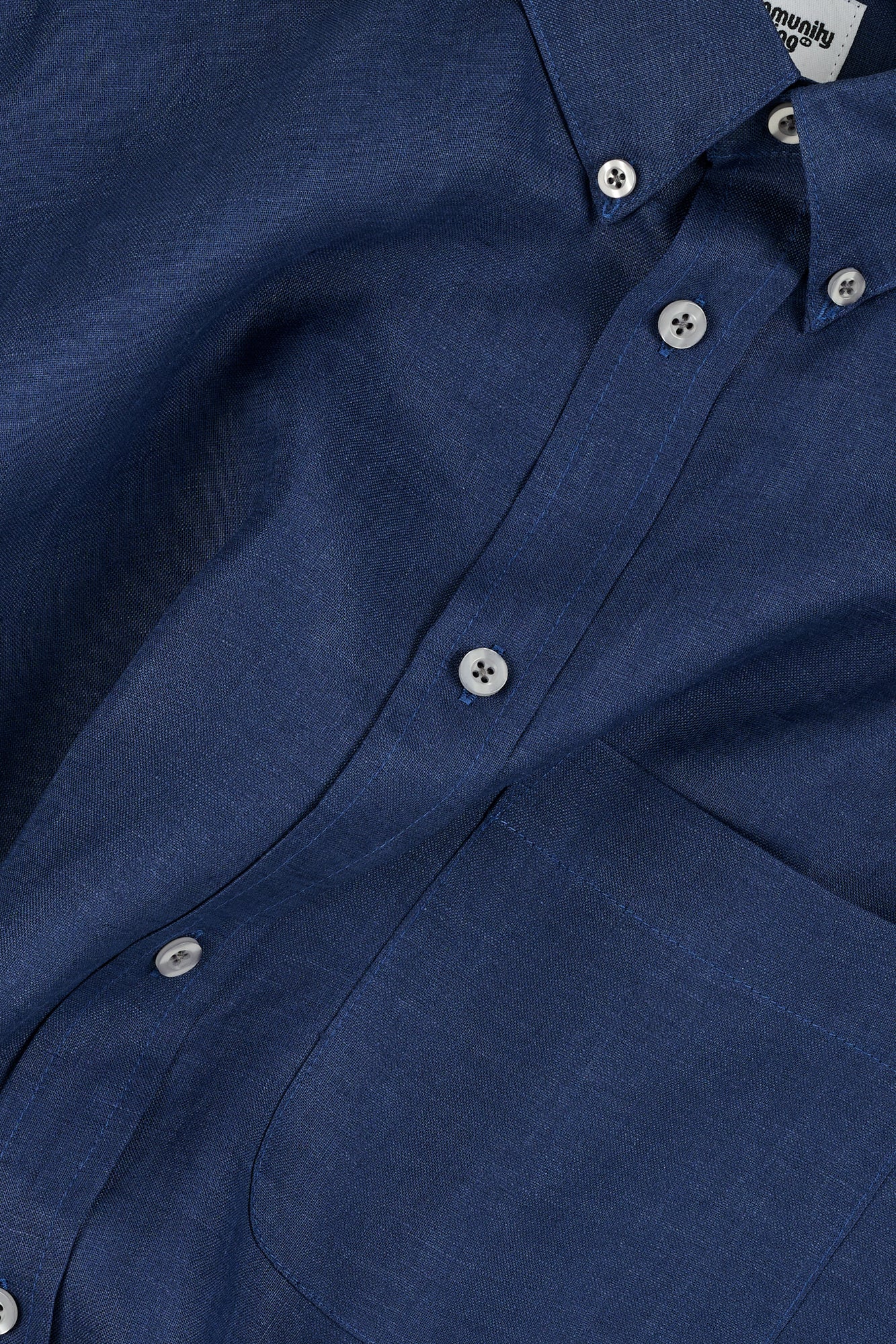 RALPH SHORT SLEEVE BUTTON DOWN COLLAR SHIRT - NAVY - Image 5
