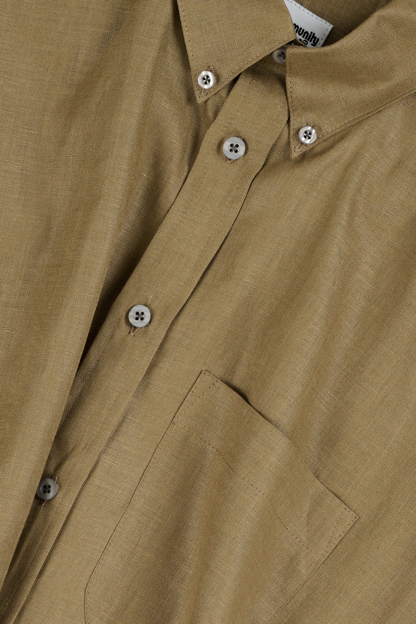 RALPH SHORT SLEEVE BUTTON DOWN COLLAR SHIRT- OLIVE - Image 5