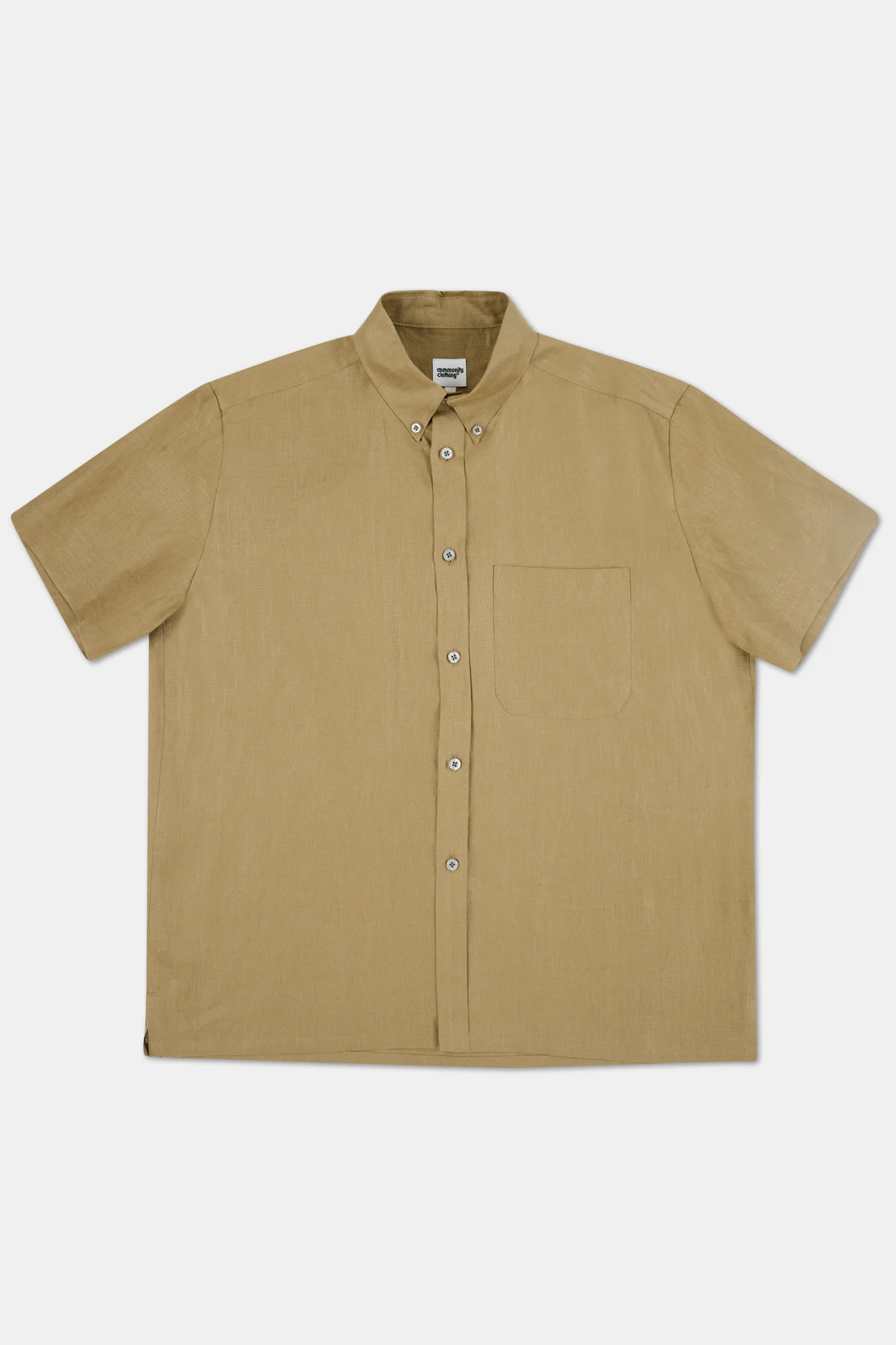 RALPH SHORT SLEEVE BUTTON DOWN COLLAR SHIRT- OLIVE - Image 6