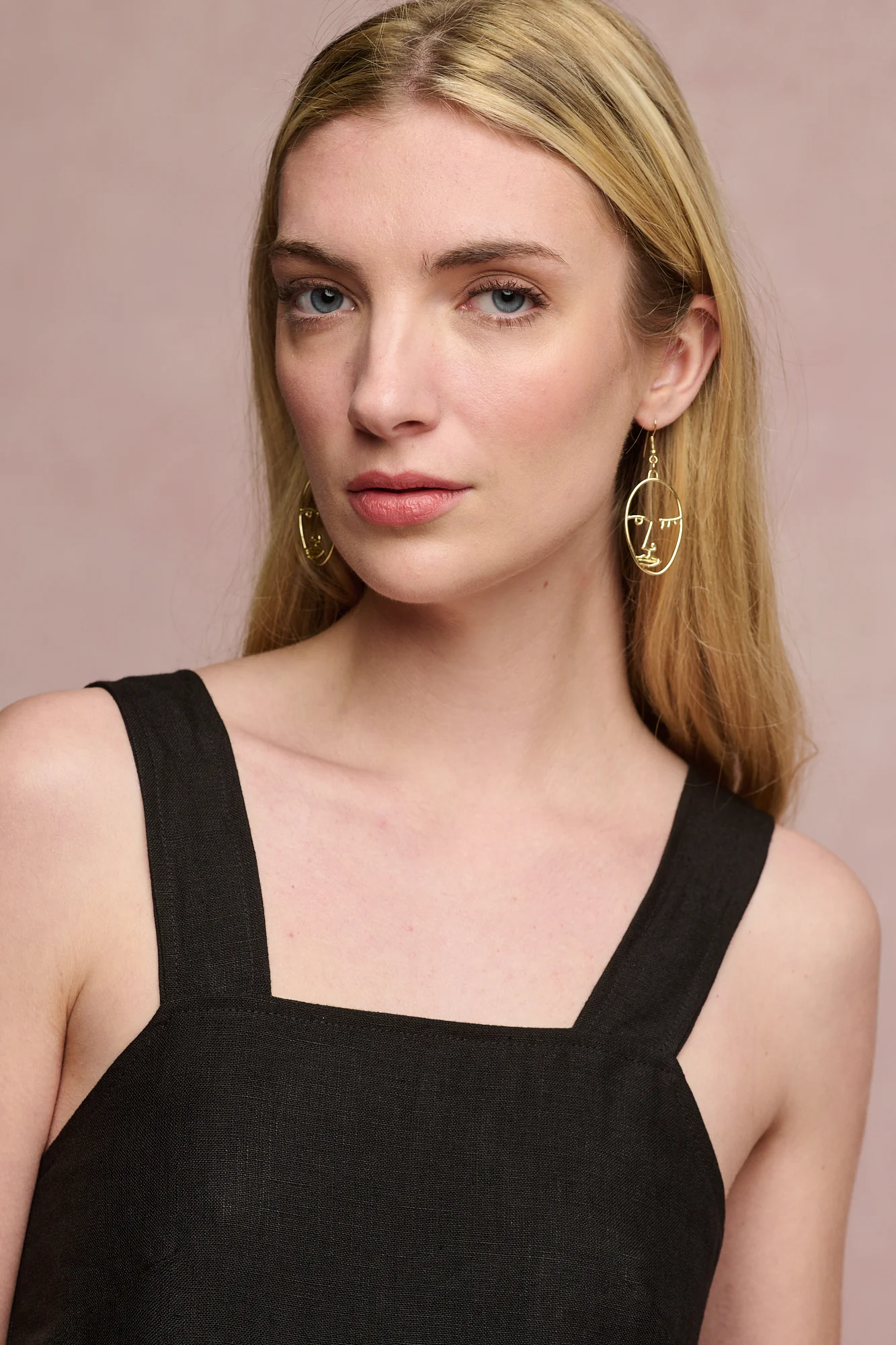Women's Linen Sun Dress - Black - Image 3