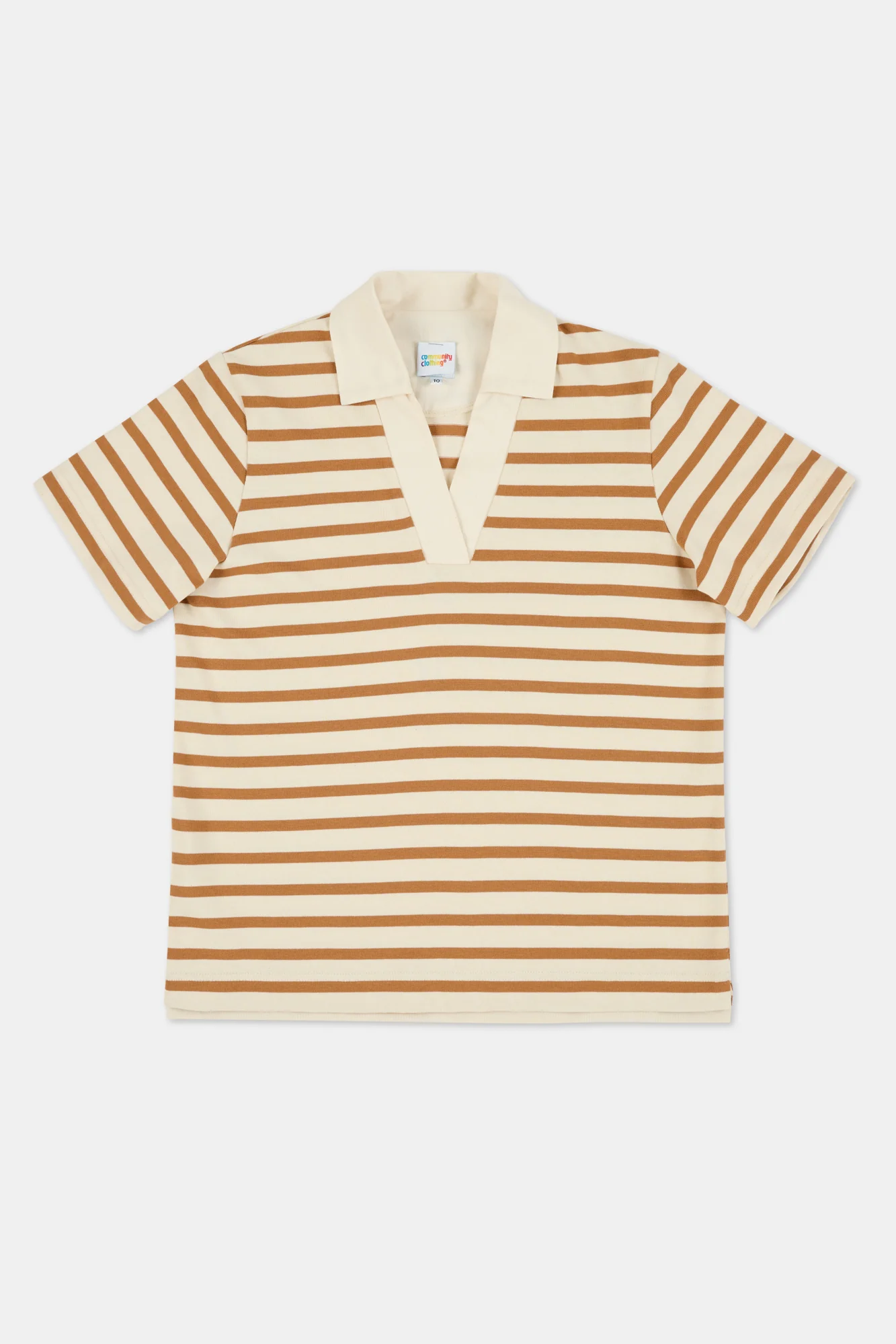 WOMENS BRETON GYM TOP - ECRU/TOBACCO - Image 5