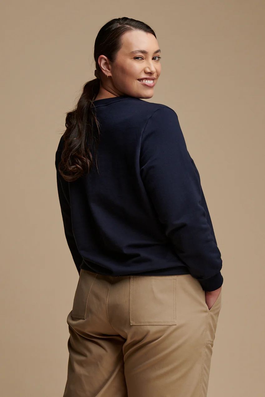Women's Sweatshirt - Navy - Image 2