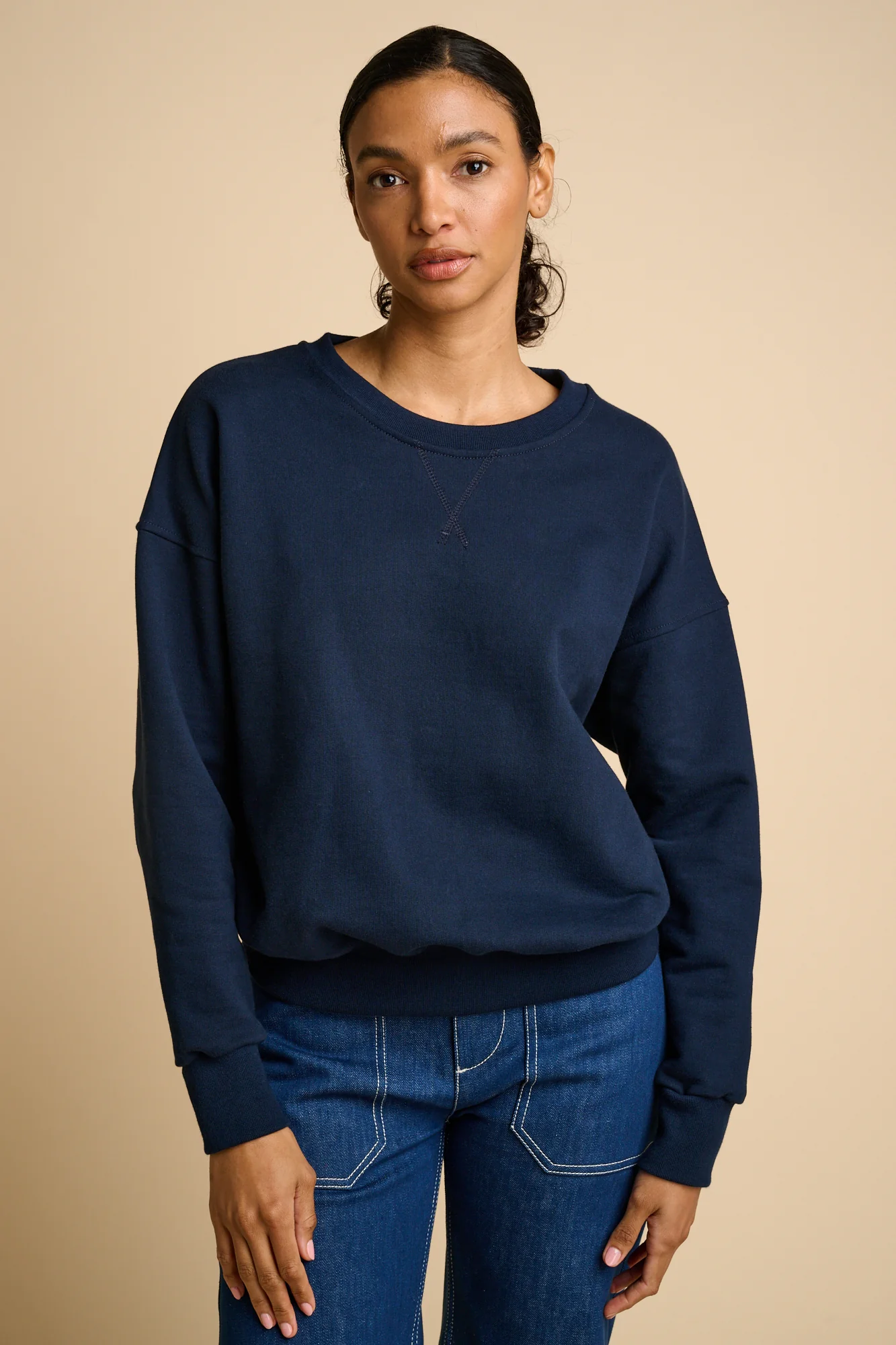 Women's Heritage Sweatshirt Plastic Free Navy