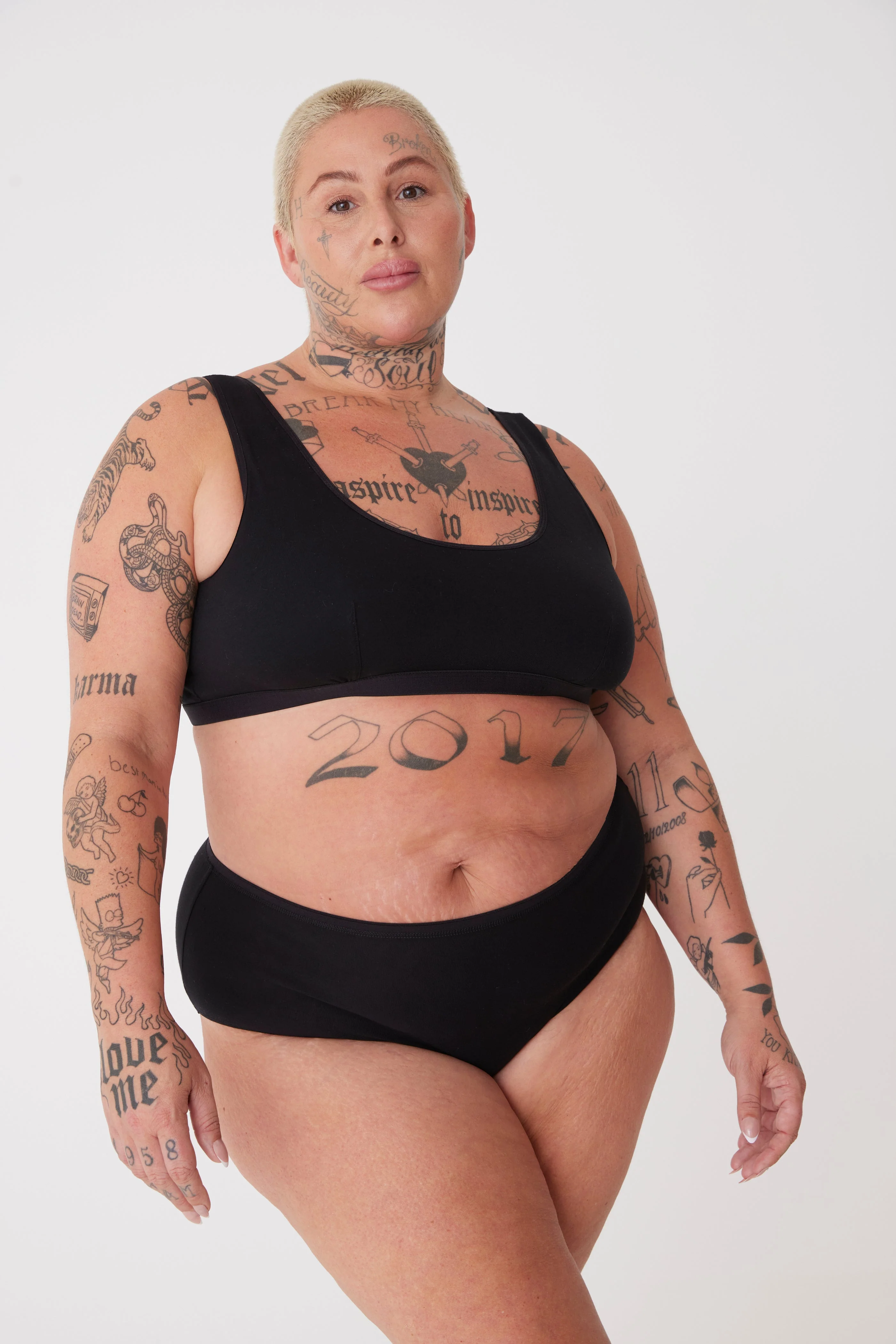Women's High Rise Brief 2 Pack - Black