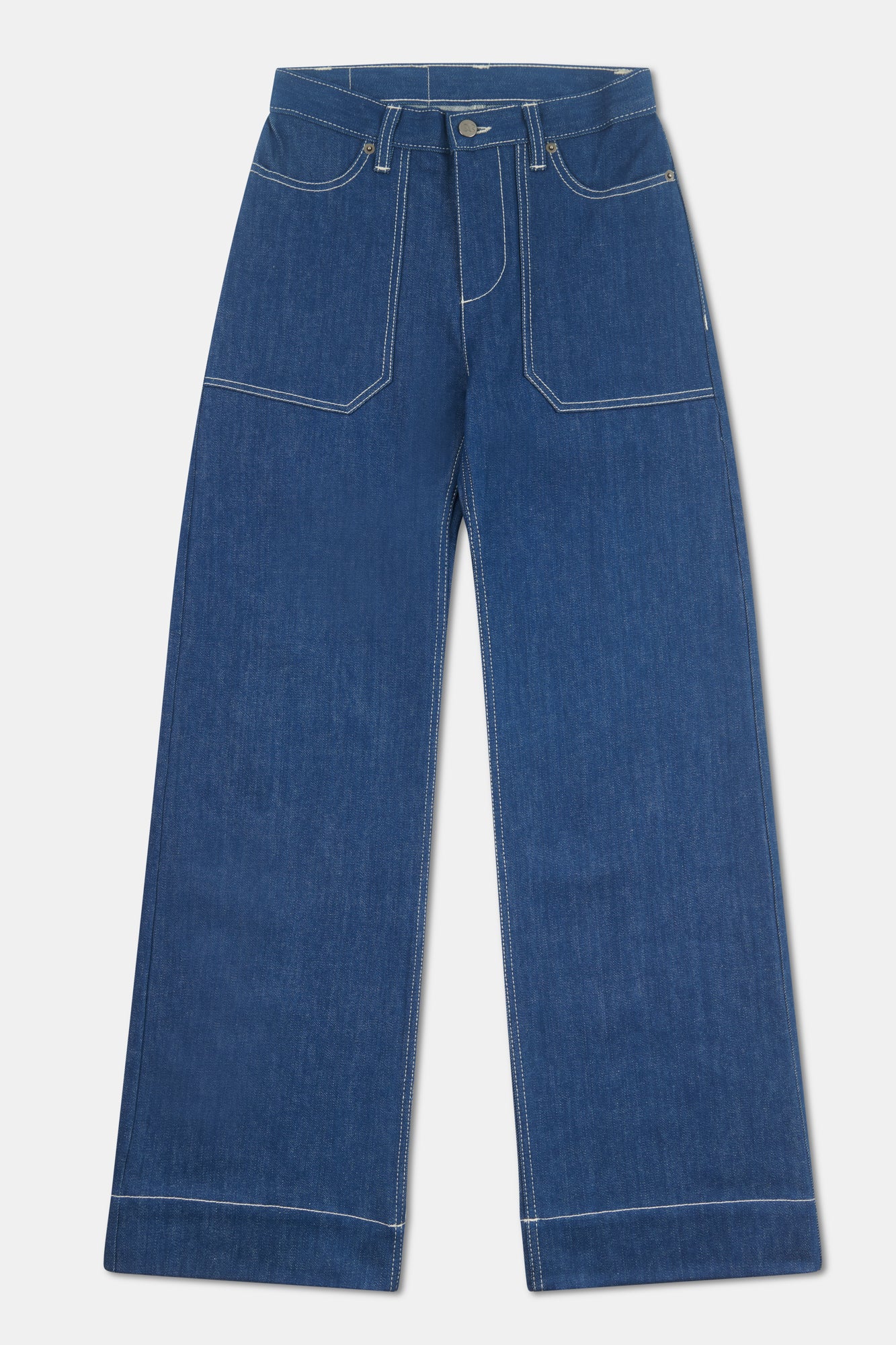 Womens High Rise Wide Leg Linda Jean - Blue - Image 7