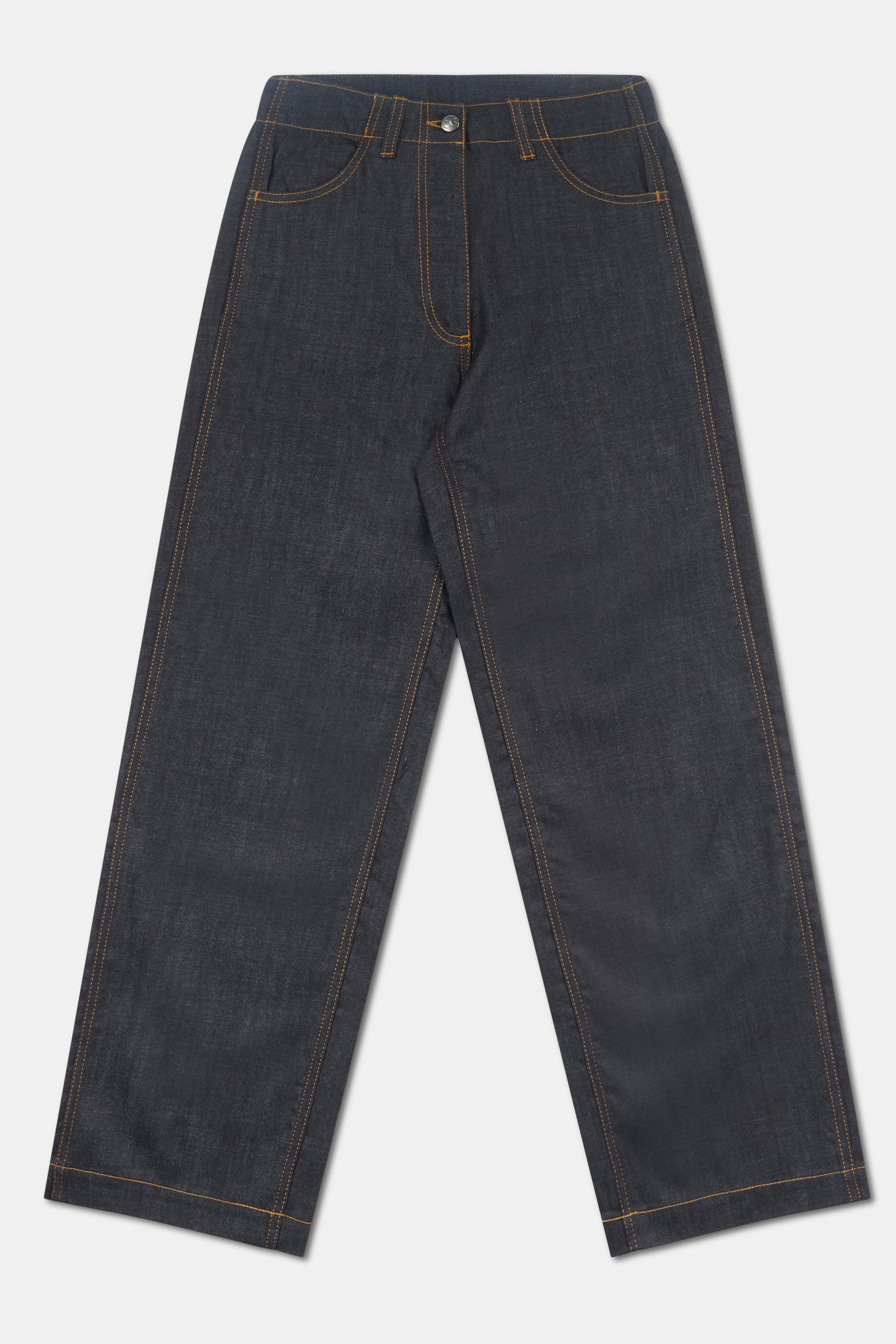 Womens Lightweight Work Wide Straight Jean- Indigo - Image 4