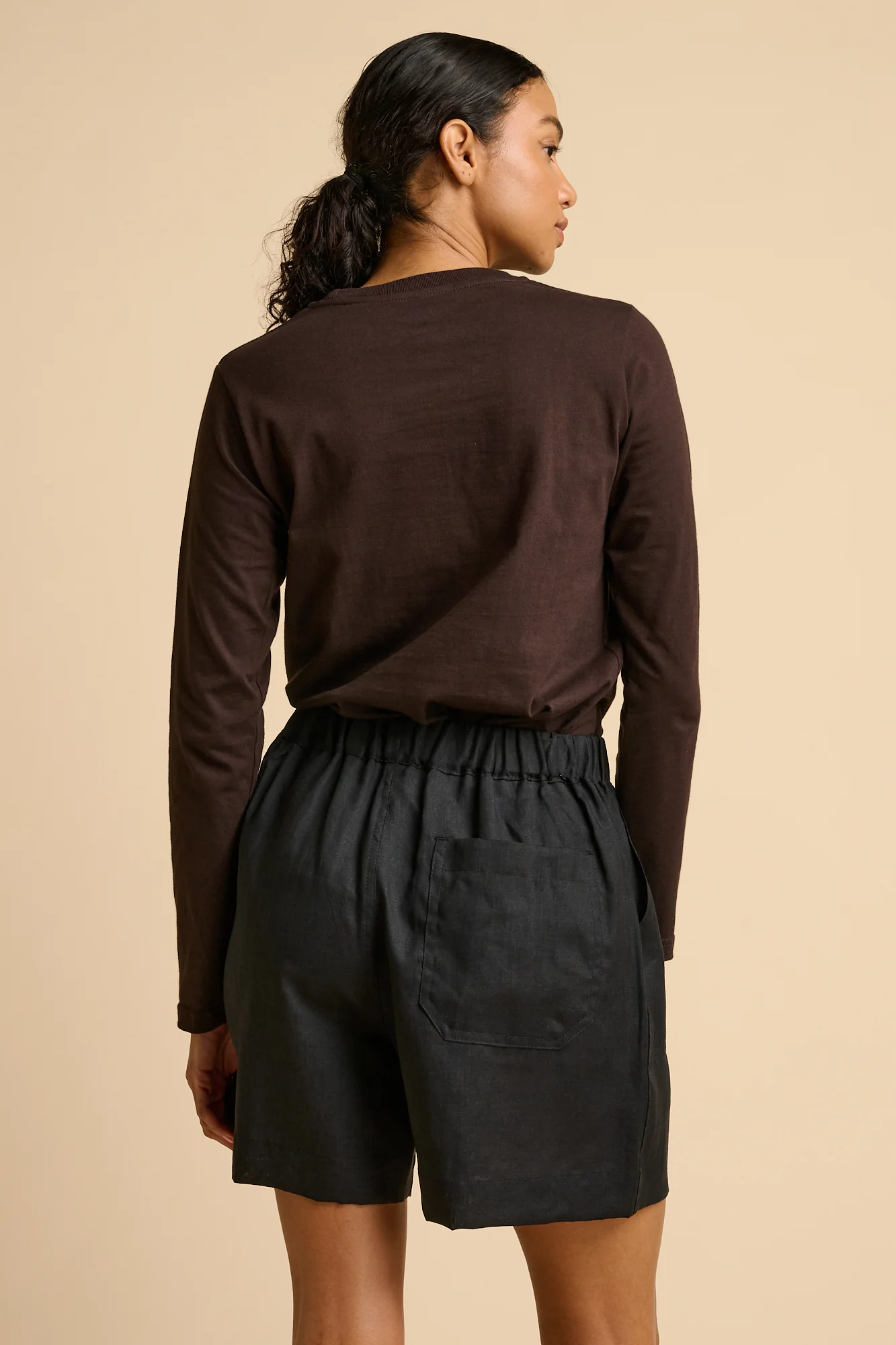 Women's Long Sleeve T-Shirt - Chocolate - Image 2
