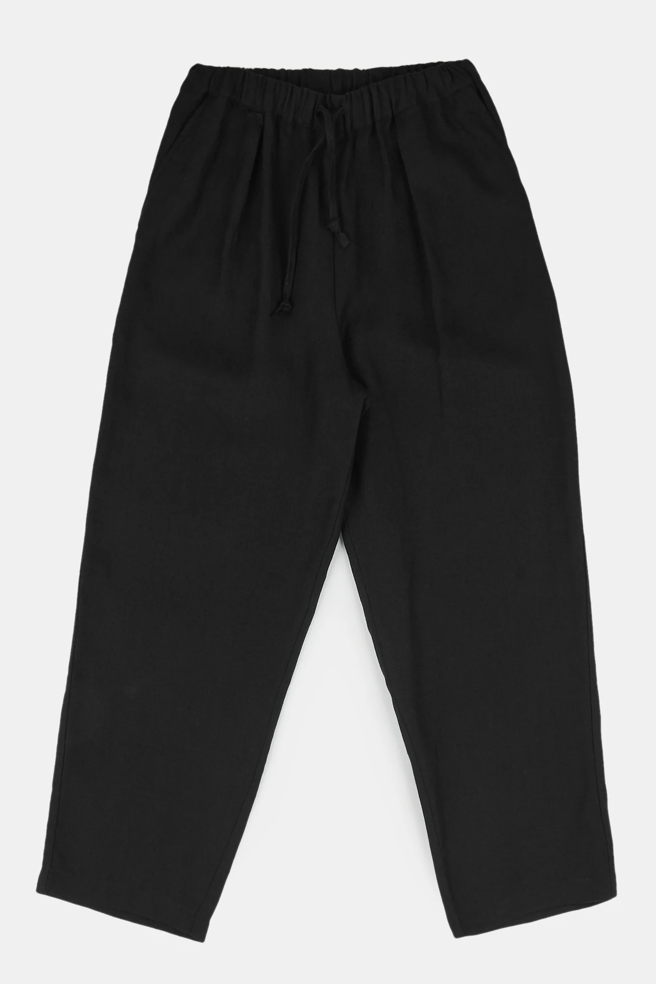 Women's Lorna Elasticated Waist Linen Trouser - Black - Image 4