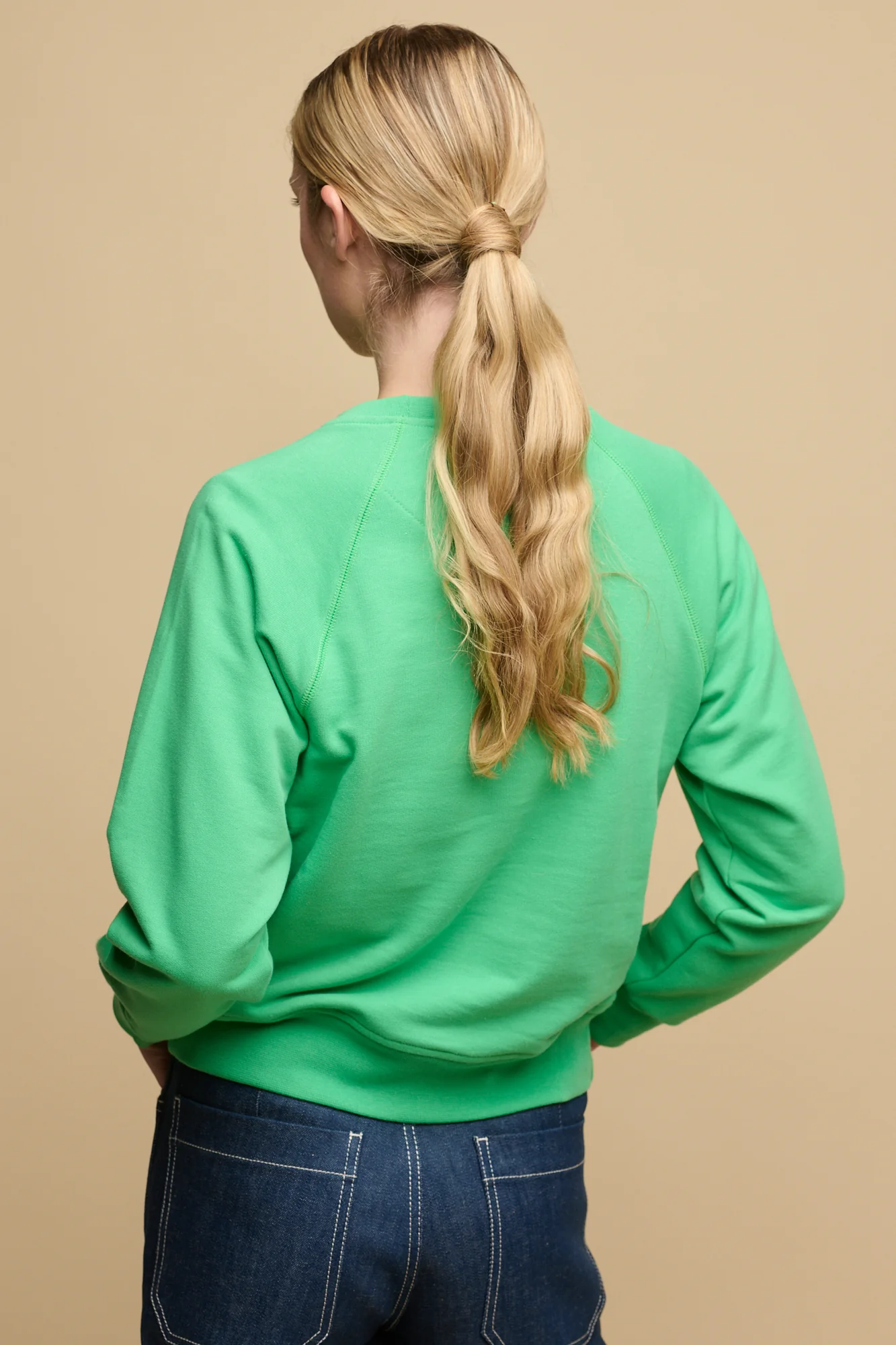 Women's Raglan Sweatshirt - Apple Green - Image 2
