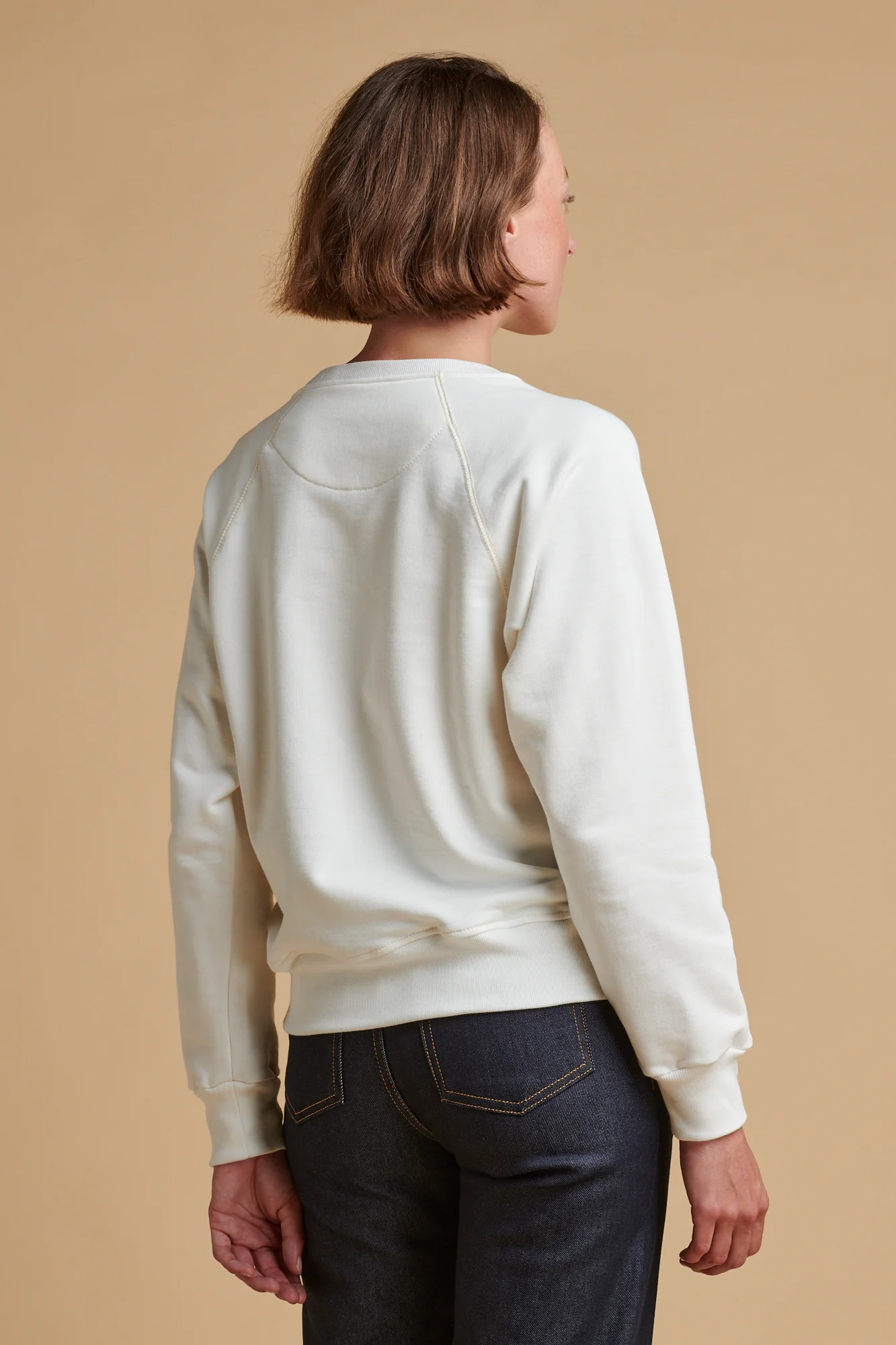 Women's Raglan Sweatshirt Plastic Free - Bone - Image 2