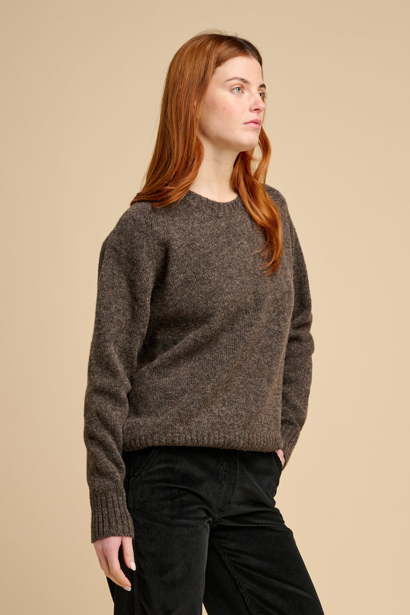 Women's Shetland Jumper - Brown - Image 5