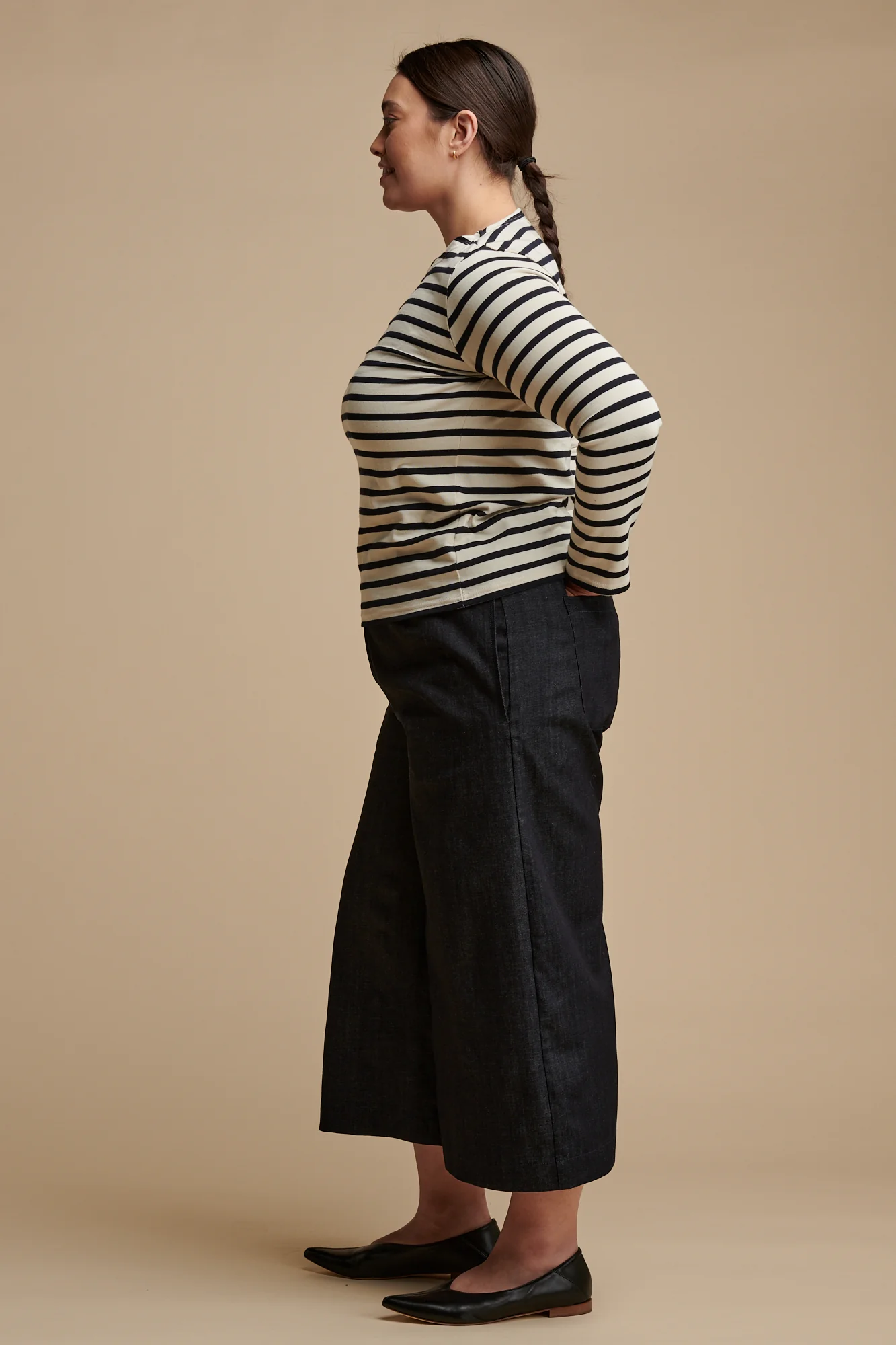 Women's Short PJ Trousers - Indigo Denim - Image 3