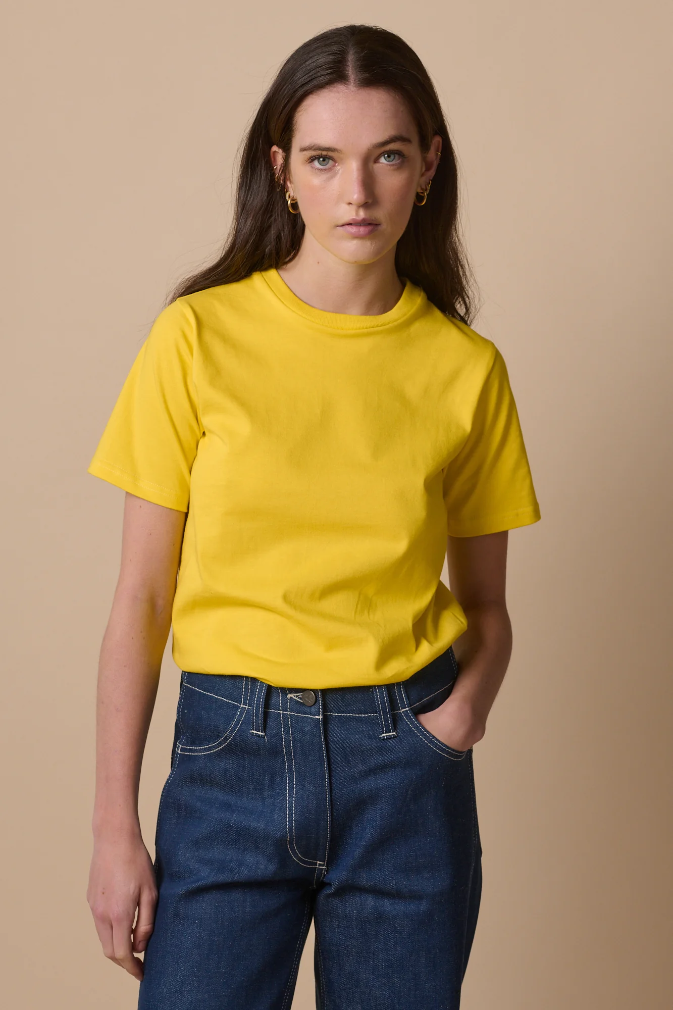 Women's Short Sleeve T Shirt - Canary Yellow - Image 2