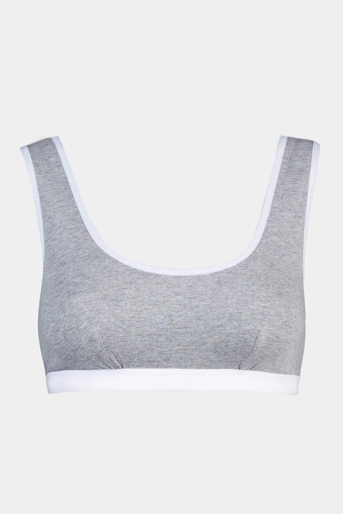 Women's Soft Jersey Bra - Grey Marl - Image 5