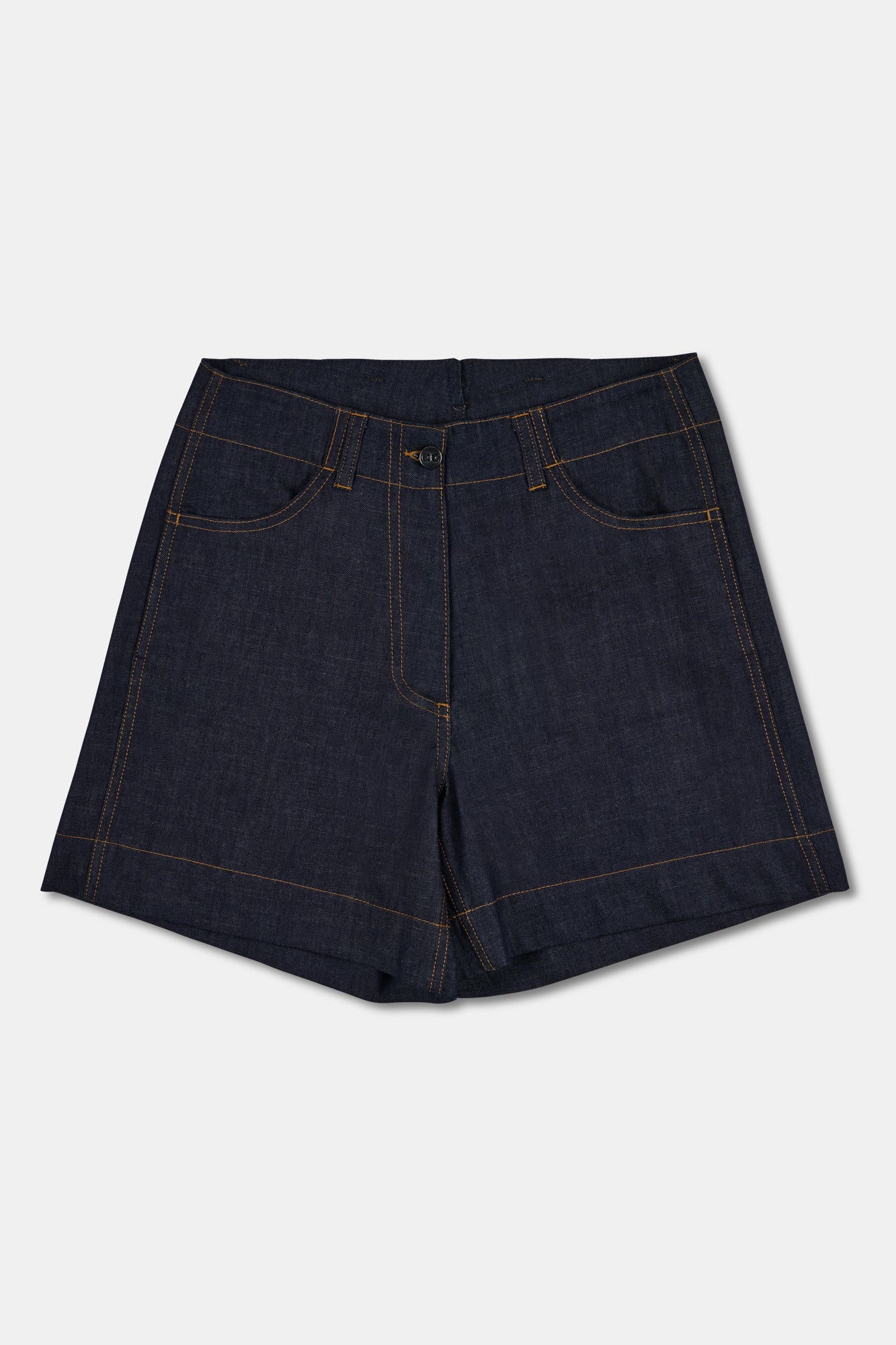 Womens Work Jean Short - Indigo - Image 5