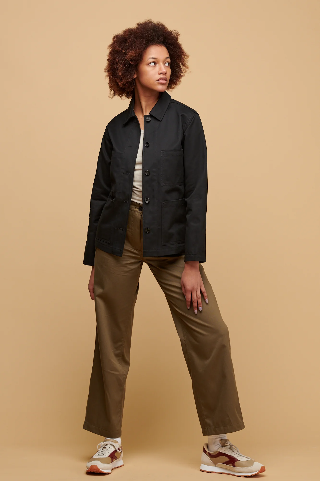 Women's Work Trousers - Olive - Image 2